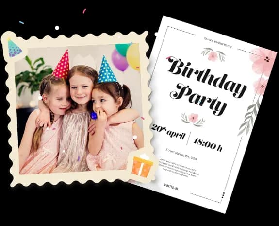 AI generated birthday greeting cards